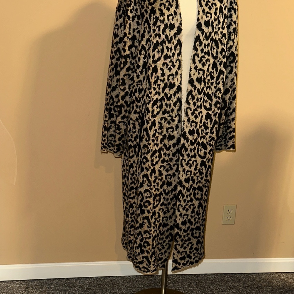 Leopard Print Women's Cardigan